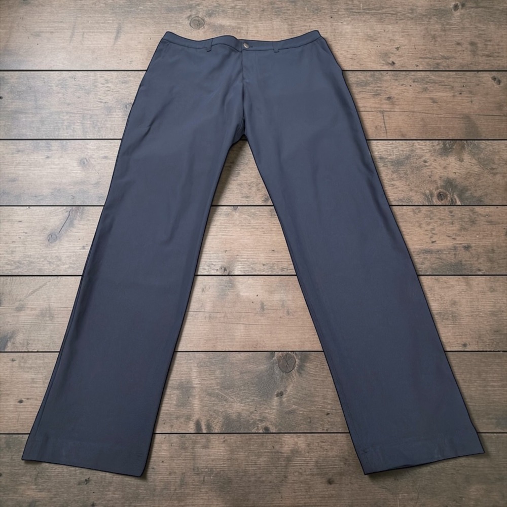 Lululemon Commission Pant Classic Navy Blue Warpstreme Chino Mens 36 LM5AO4S